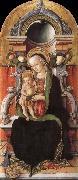 Carlo Crivelli Faith madonna with child, and the donor oil painting on canvas